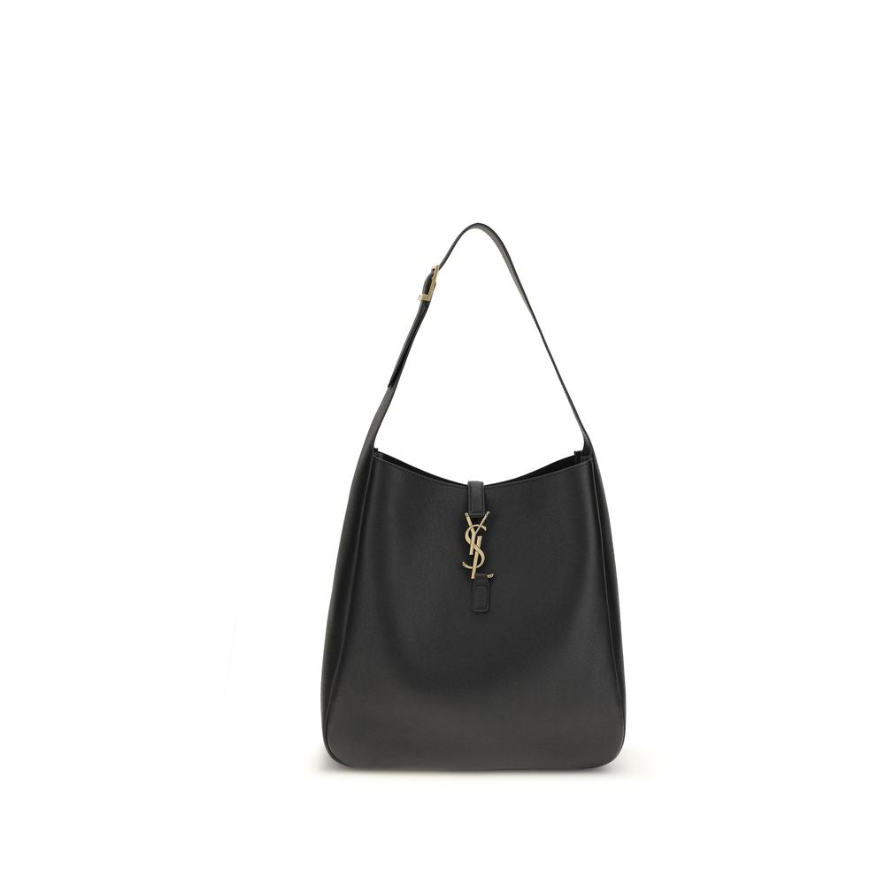 Saint Laurent Black Calf Leather Bos Taurus Shoulder Bag | Regal Royce