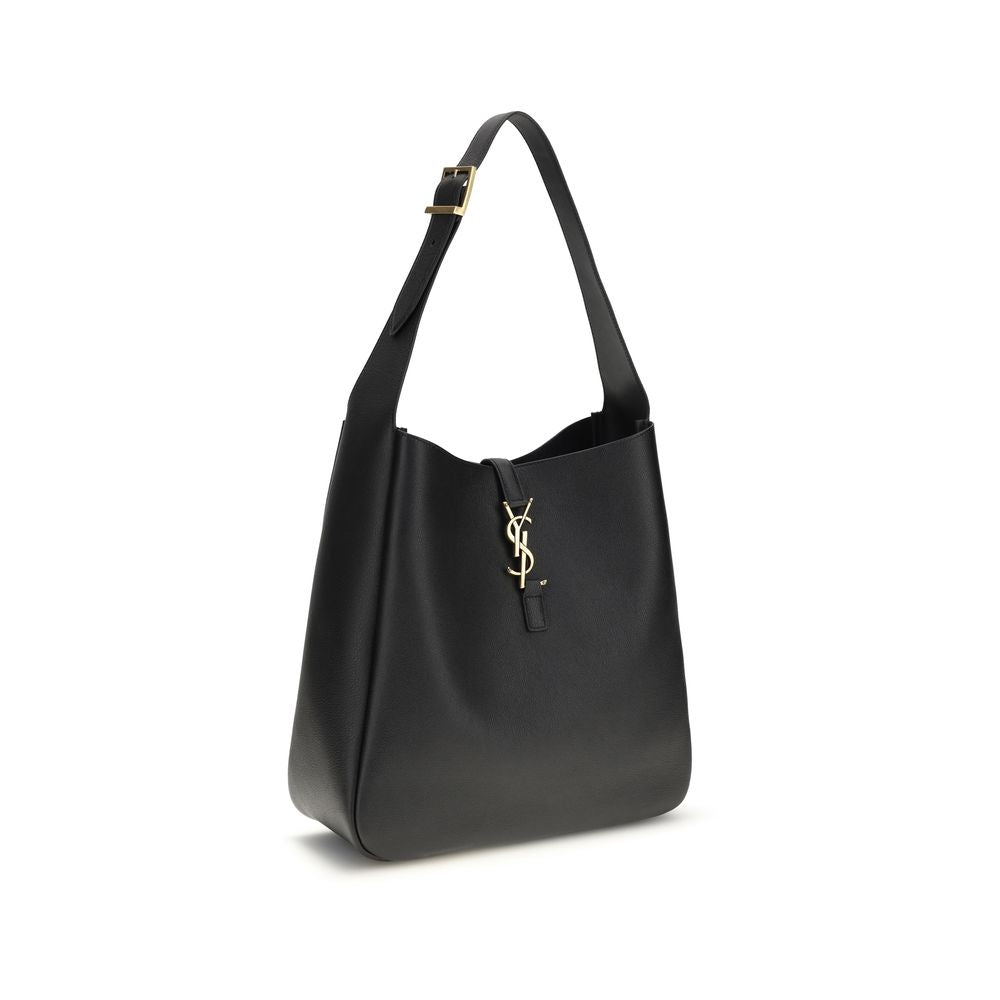 Saint Laurent Black Calf Leather Bos Taurus Shoulder Bag | Regal Royce