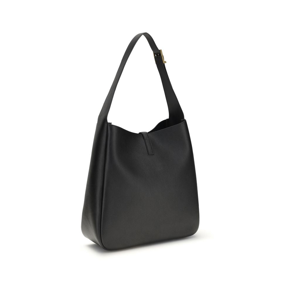Saint Laurent Black Calf Leather Bos Taurus Shoulder Bag | Regal Royce