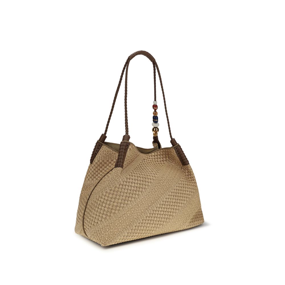 Etro Beige Raffia Shoulder Bag | Regal Royce
