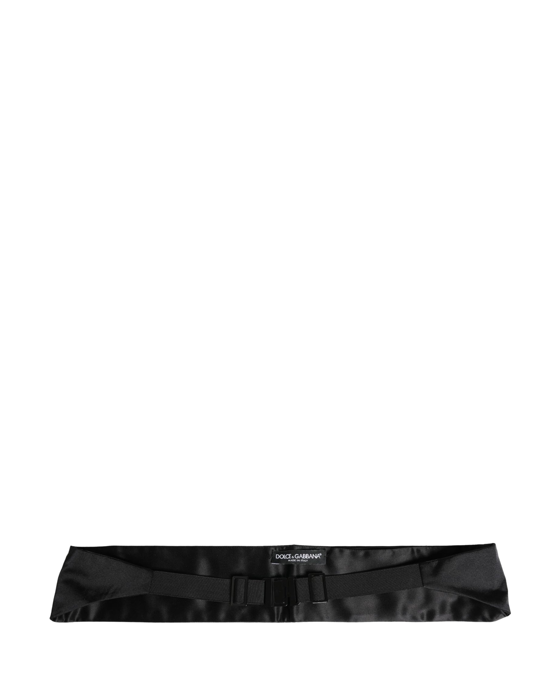 Dolce & Gabbana Black 100% Silk Women Wide Waist Cummerbund | Regal Royce