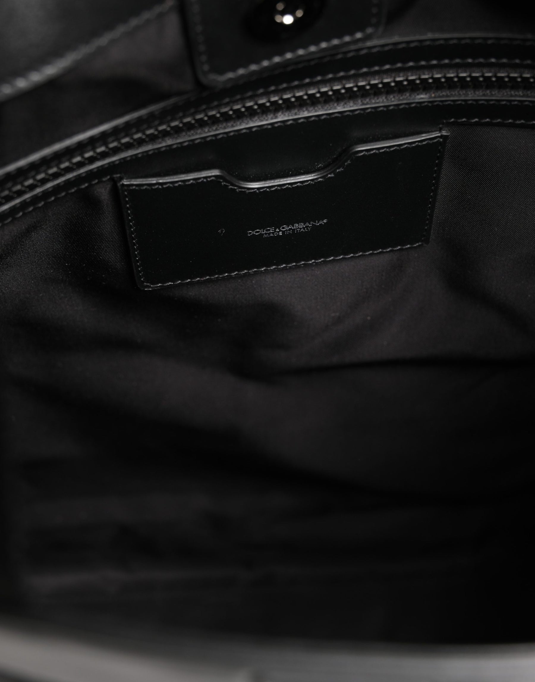 Dolce & Gabbana Black Leather #DGFamily Patch Shopping Tote Borse Bag | Regal Royce