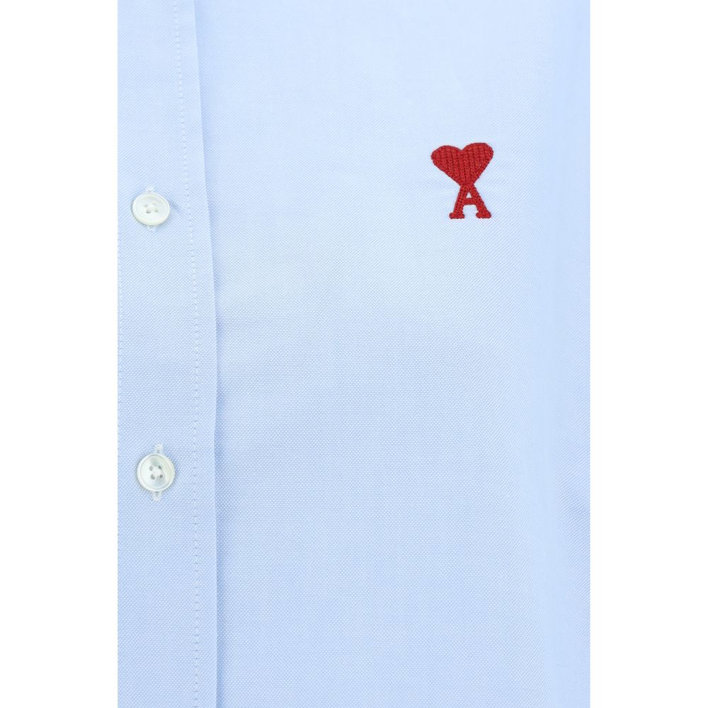 Ami Paris Blue Cotton Dress Shirt | Regal Royce