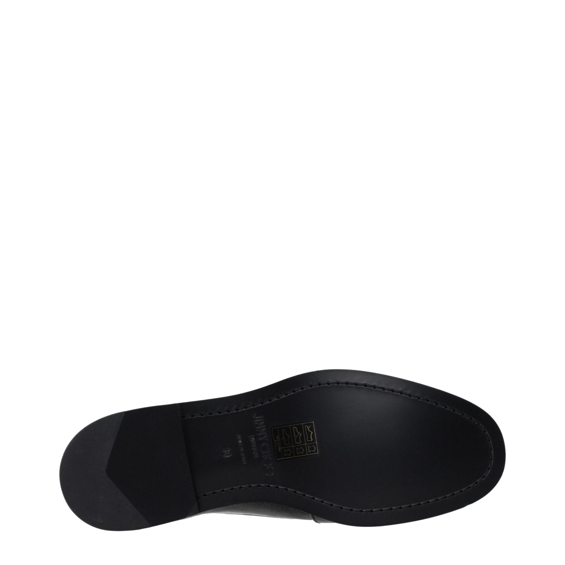Jimmy Choo Black Leather Slip-On Loafers | Regal Royce