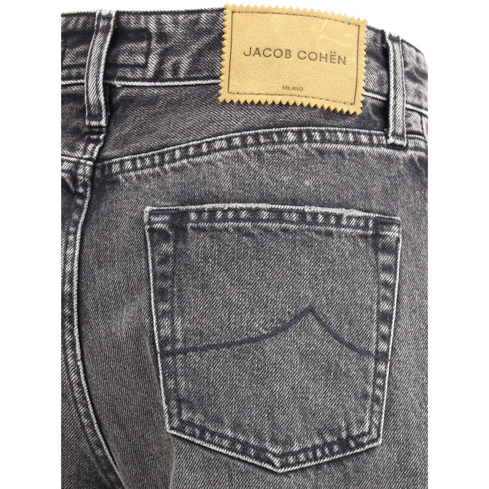 Jacob Cohen Gray Cotton Relaxed Fit Jeans | Regal Royce
