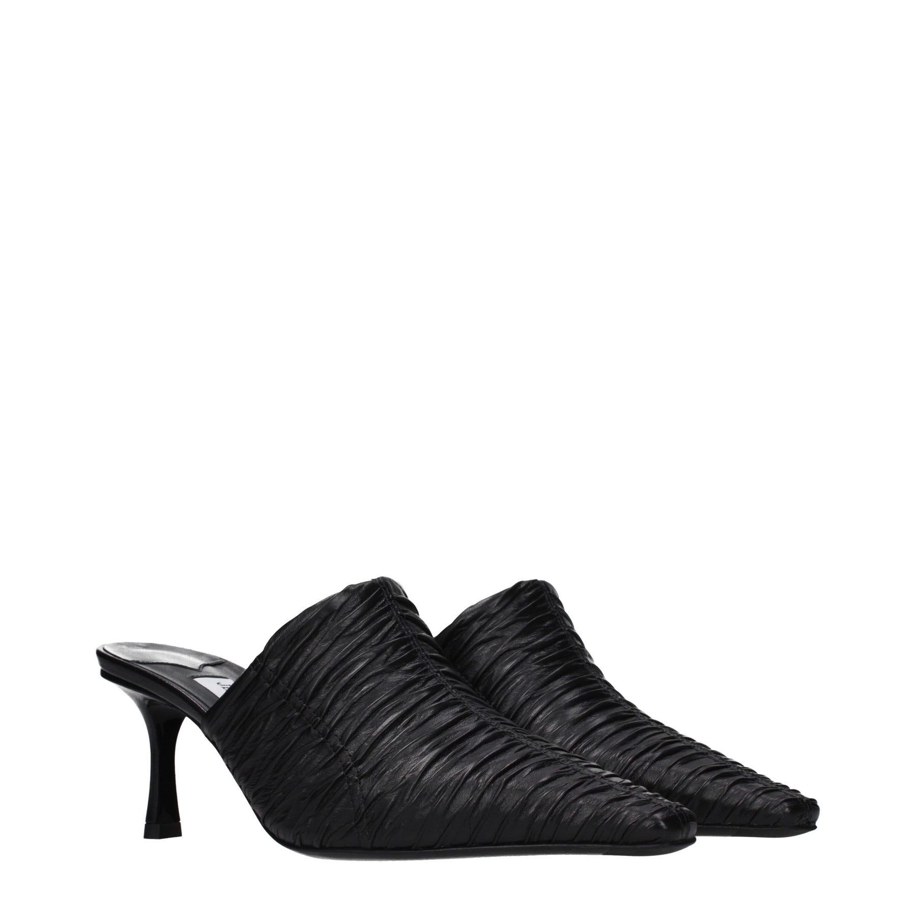 Jimmy Choo Black Leather Mid Heel Pumps | Regal Royce