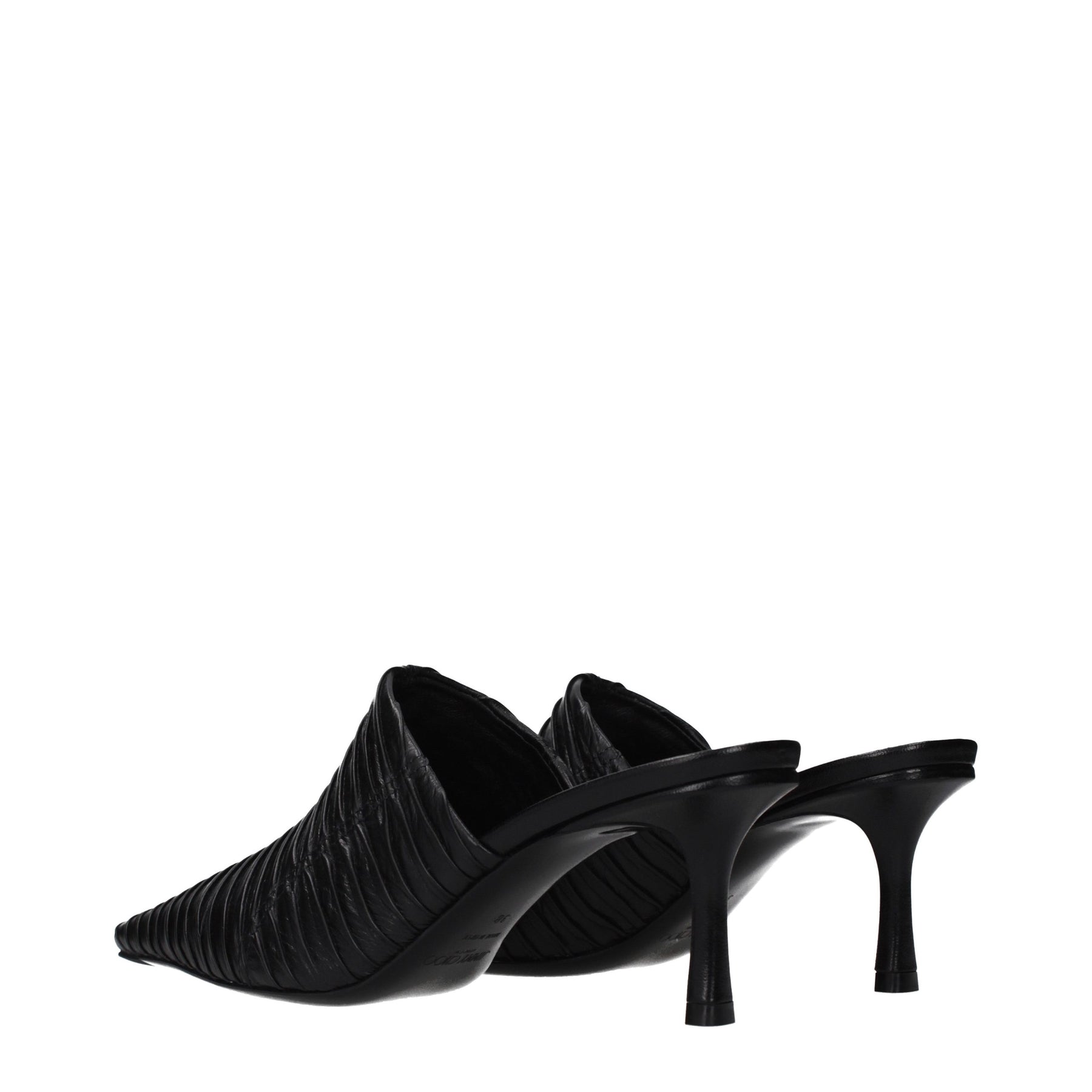 Jimmy Choo Black Leather Mid Heel Pumps | Regal Royce