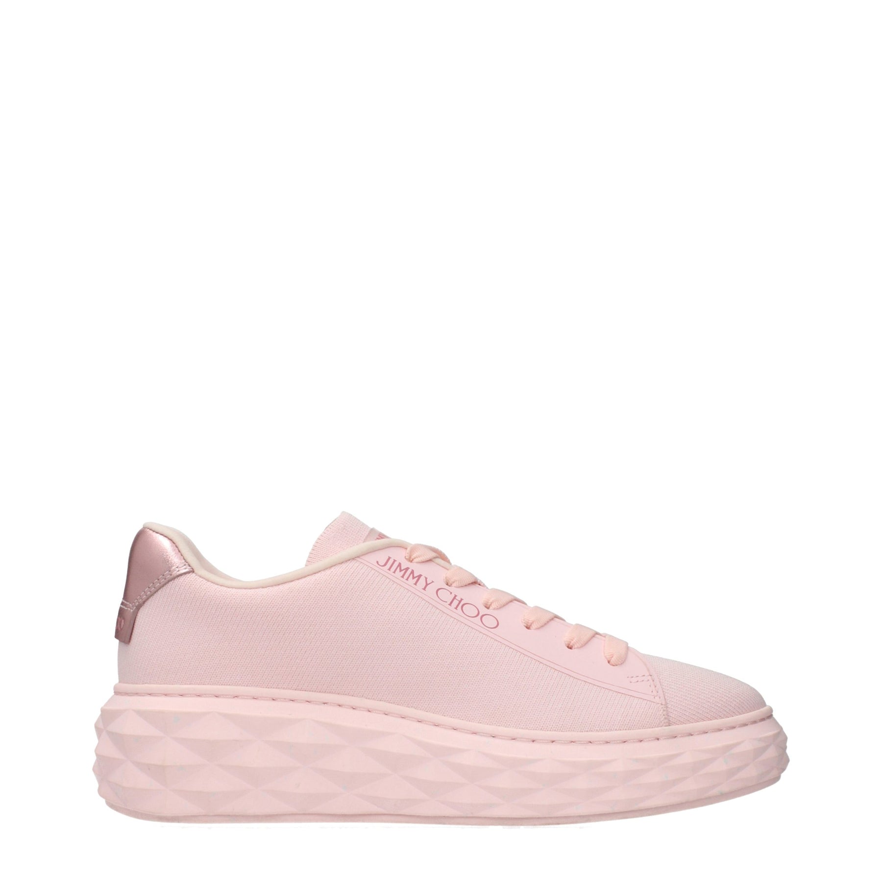 Jimmy Choo Pink Fabric Platform Sneakers | Regal Royce