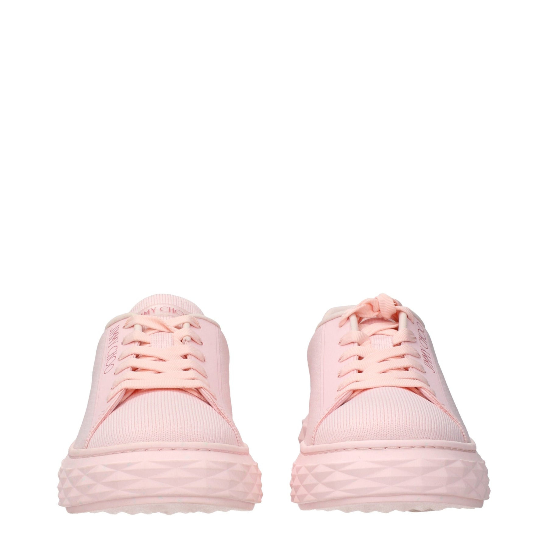 Jimmy Choo Pink Fabric Platform Sneakers | Regal Royce
