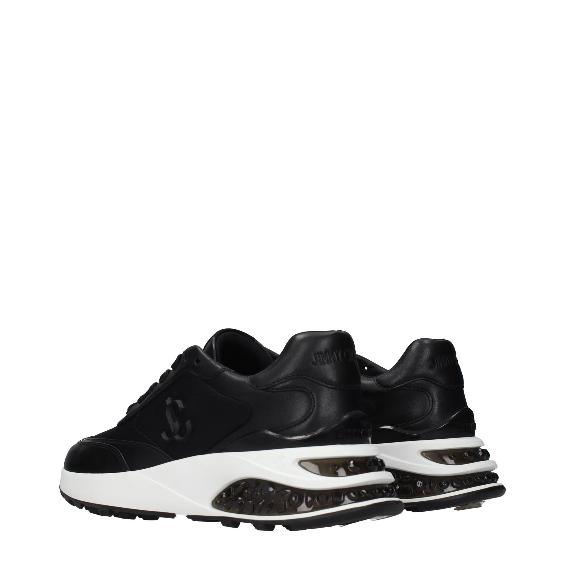Jimmy Choo Black Fabric Athletic Sneakers | Regal Royce