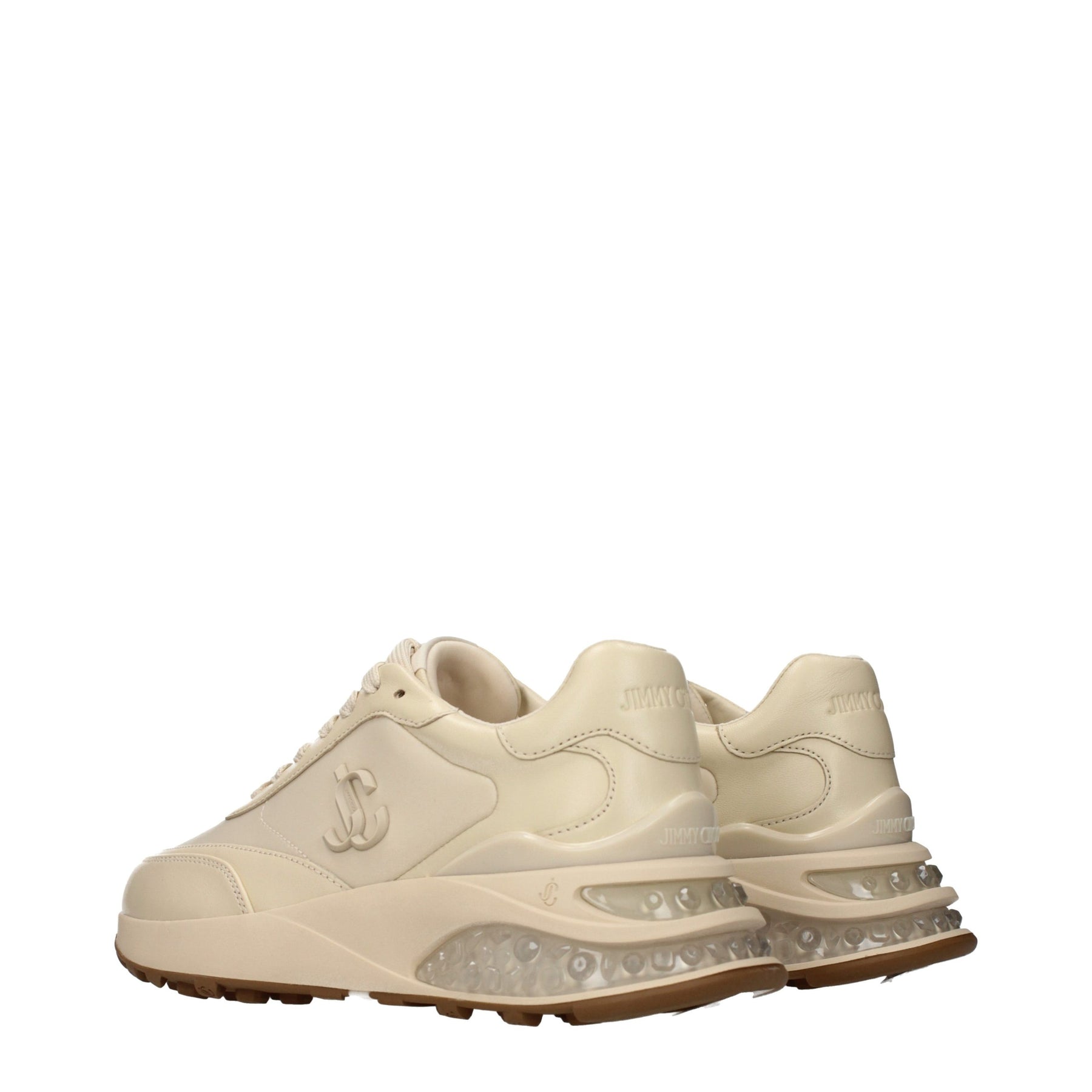 Jimmy Choo Beige Fabric Chunky Sneakers | Regal Royce