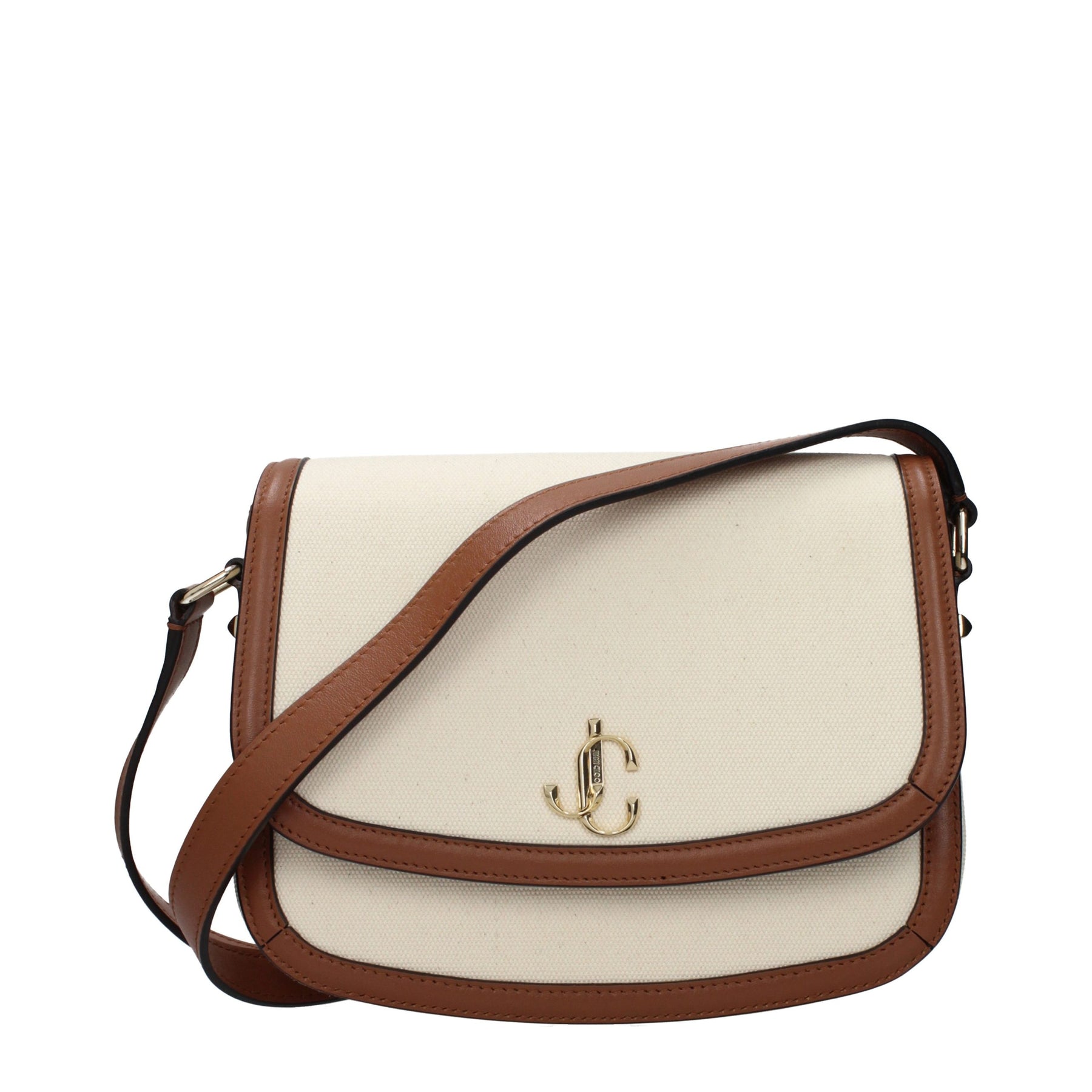 Jimmy Choo Beige Fabric Crossbody Bag | Regal Royce