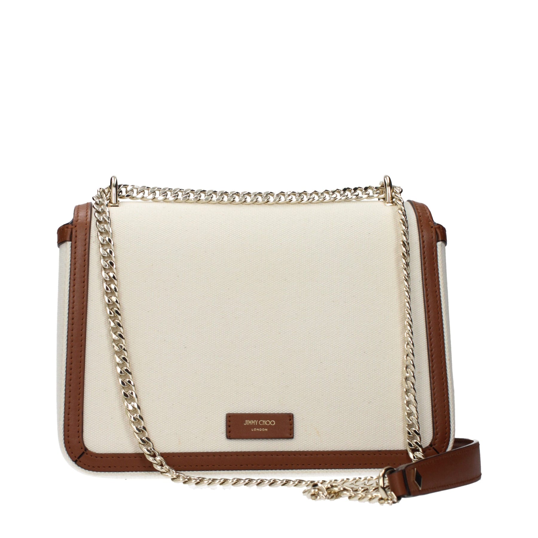 Jimmy Choo Beige Fabric Crossbody Bag | Regal Royce