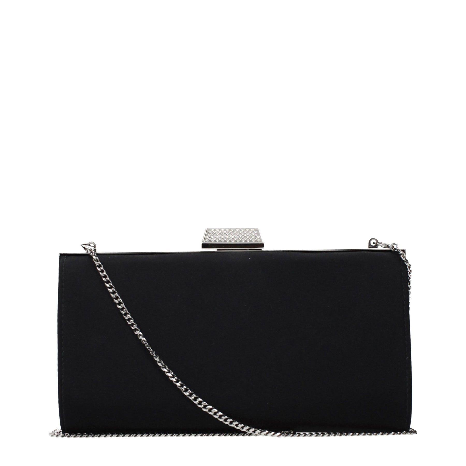 Jimmy Choo Black Satin Clutch Bag | Regal Royce