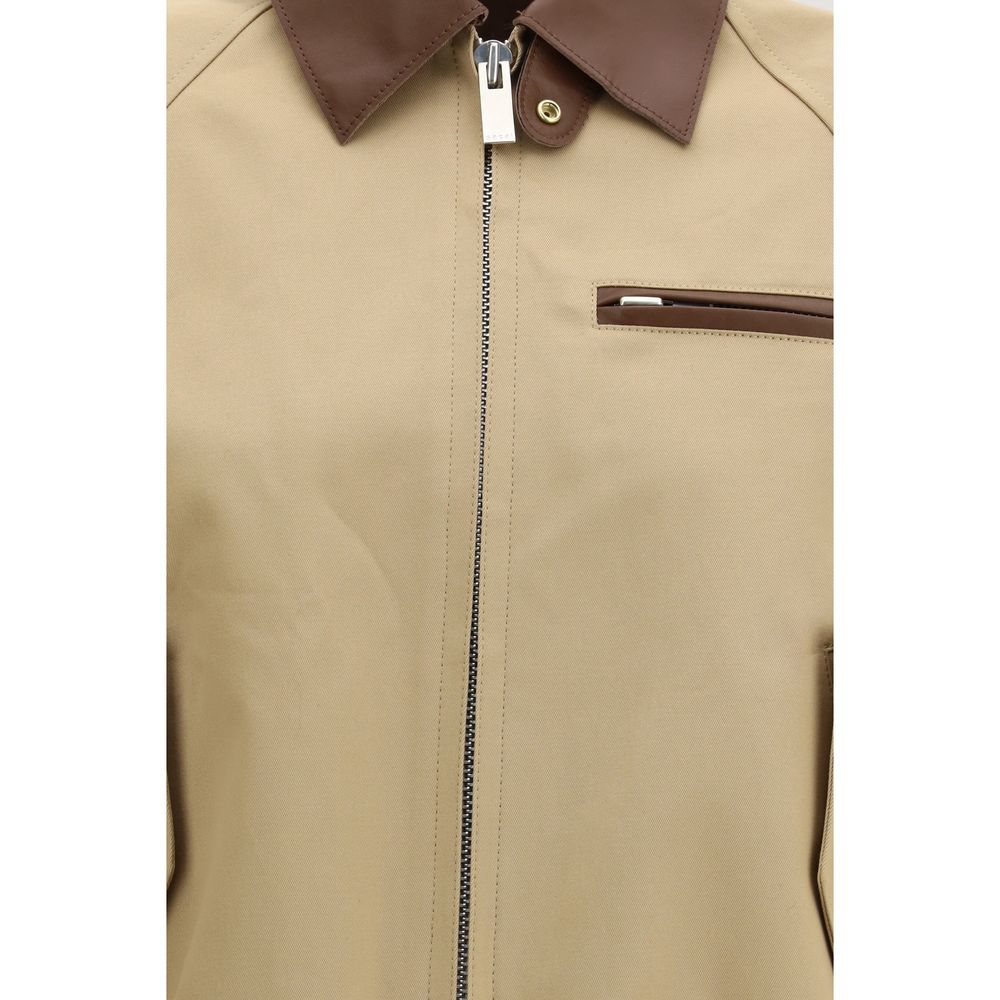 Sacai Beige Cotton Bomber | Regal Royce