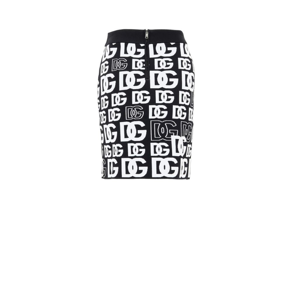 Dolce & Gabbana Black Cotton Mini Skirt | Regal Royce