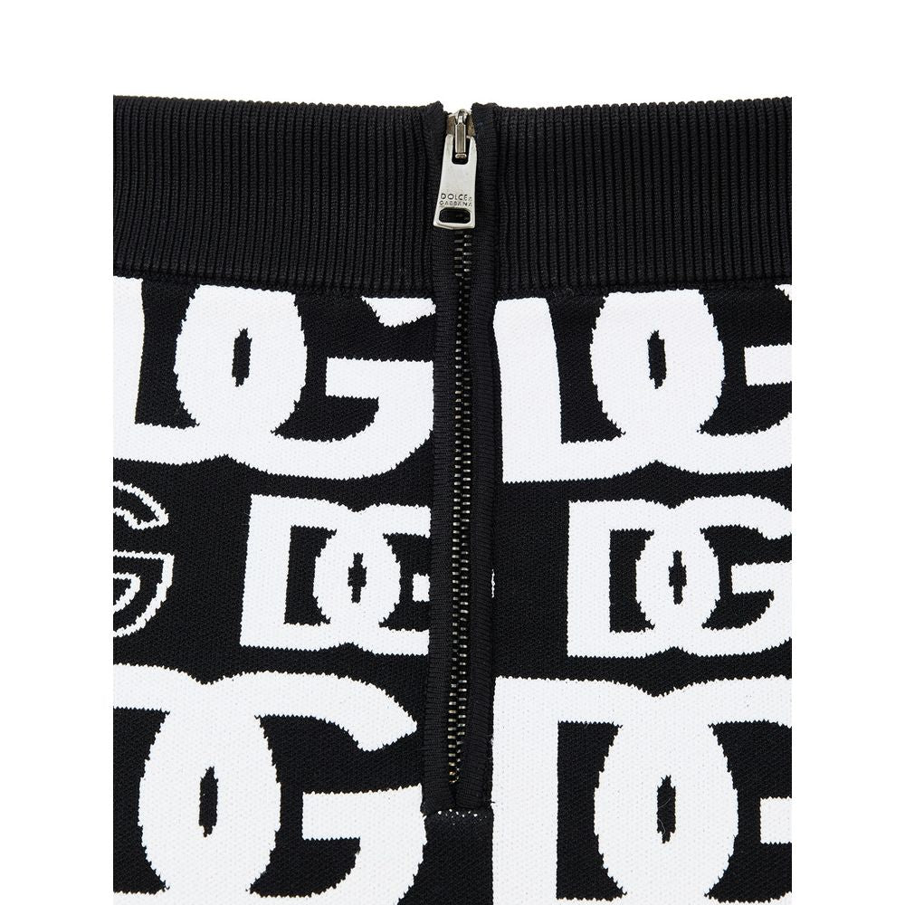 Dolce & Gabbana Black Cotton Mini Skirt | Regal Royce