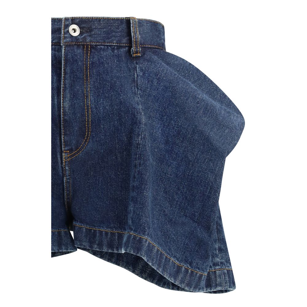 Sacai Blue Cotton Bermuda Shorts | Regal Royce