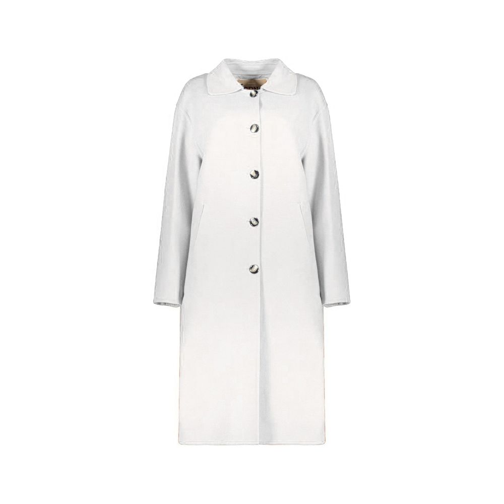 Herno White Wool Coat | Regal Royce
