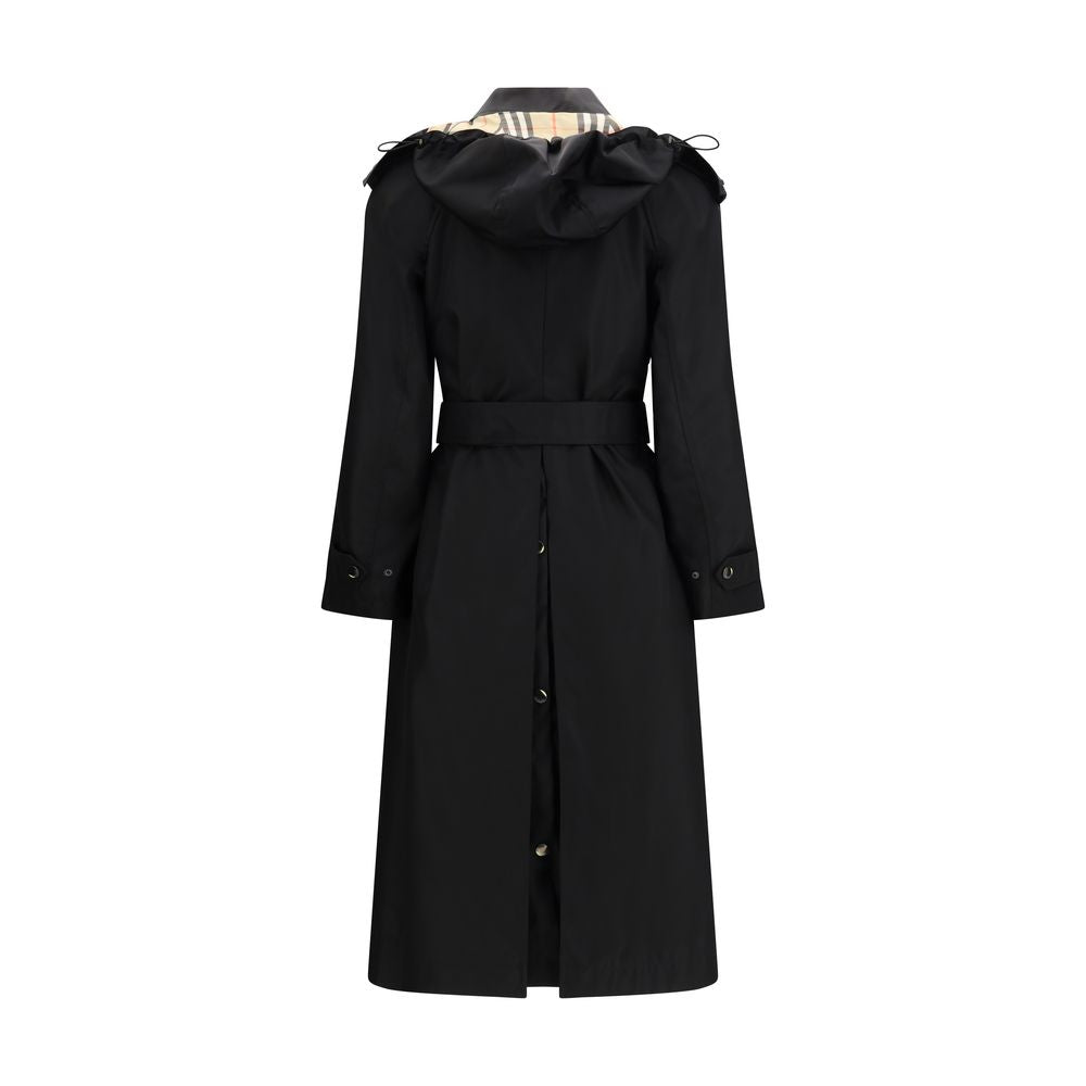 Burberry Black Nylon Trench Coat | Regal Royce