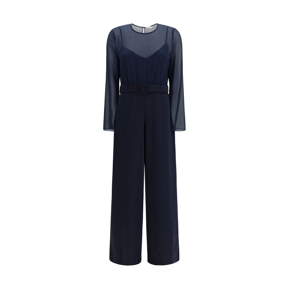 P.A.R.O.S.H. Blue Polyester Jumpsuit | Regal Royce
