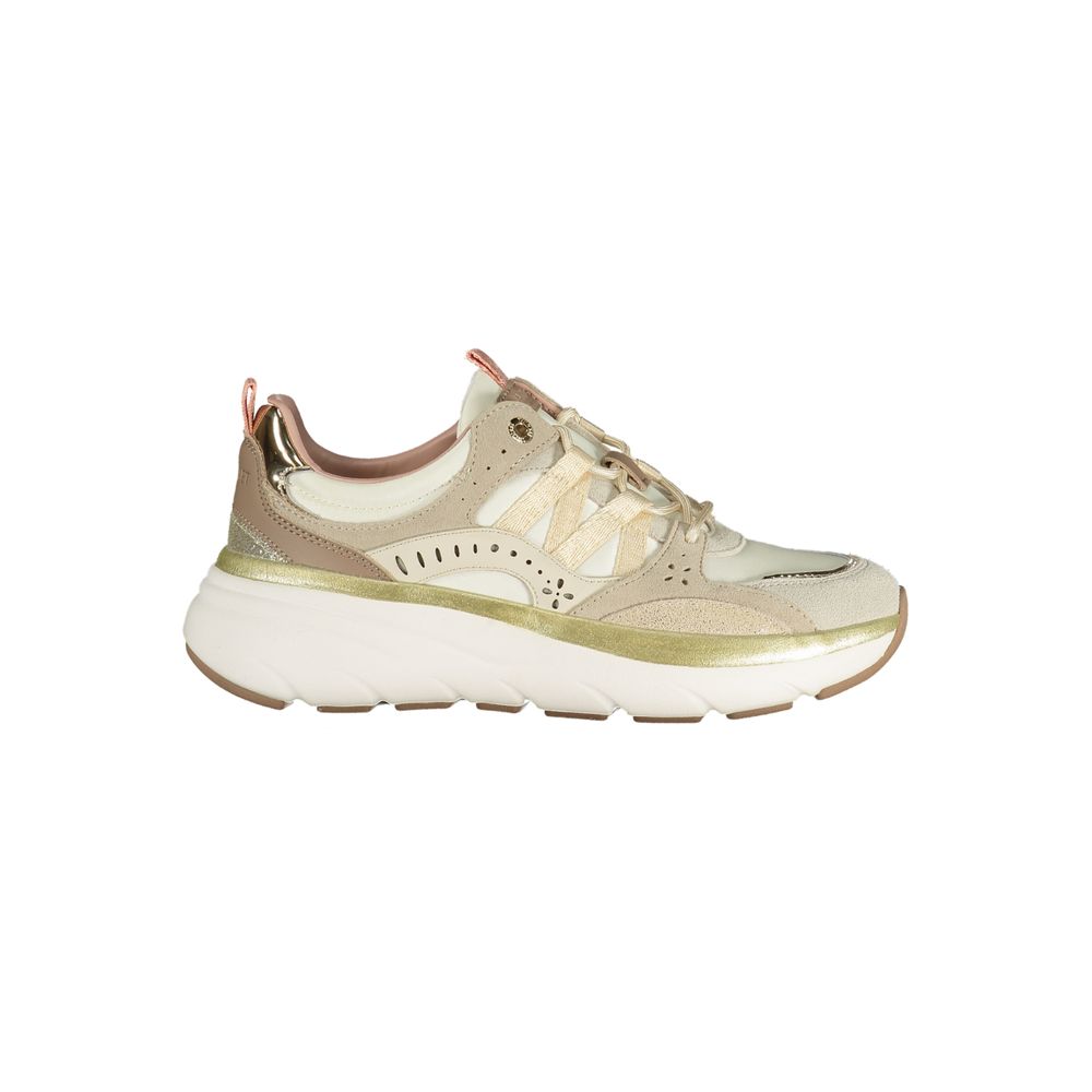 Twinset Beige Polyurethane Women Sneaker | Regal Royce
