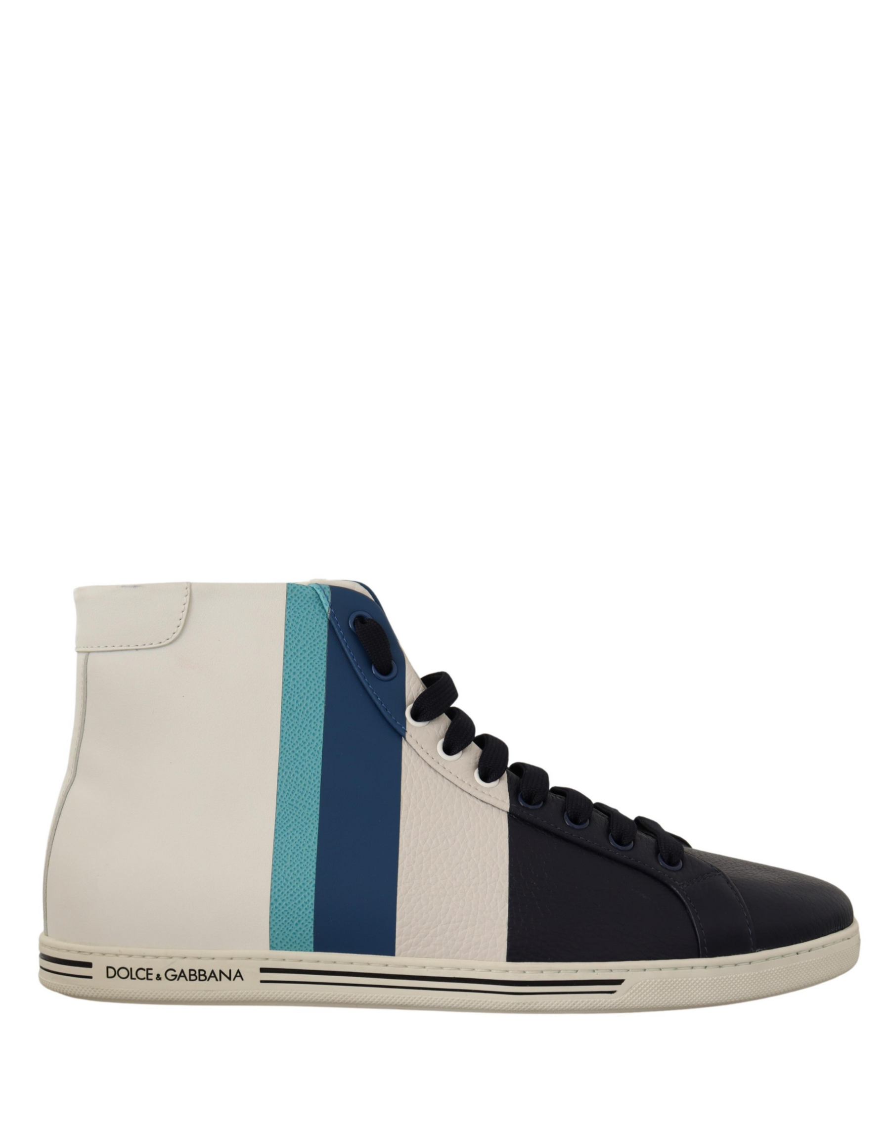 Dolce & Gabbana Multicolor Leather Mid Top Sneakers Shoes | Regal Royce