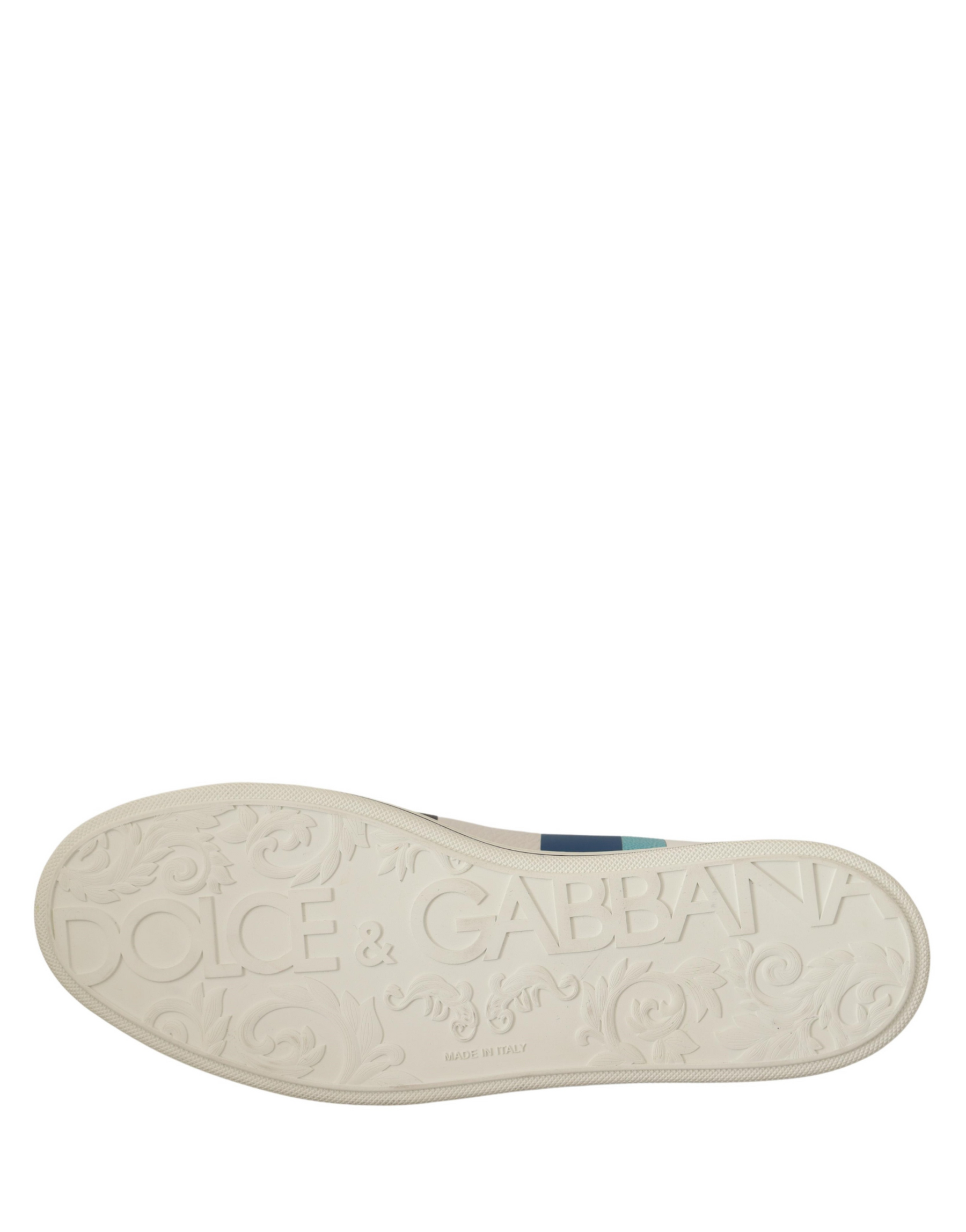 Dolce & Gabbana Multicolor Leather Mid Top Sneakers Shoes | Regal Royce