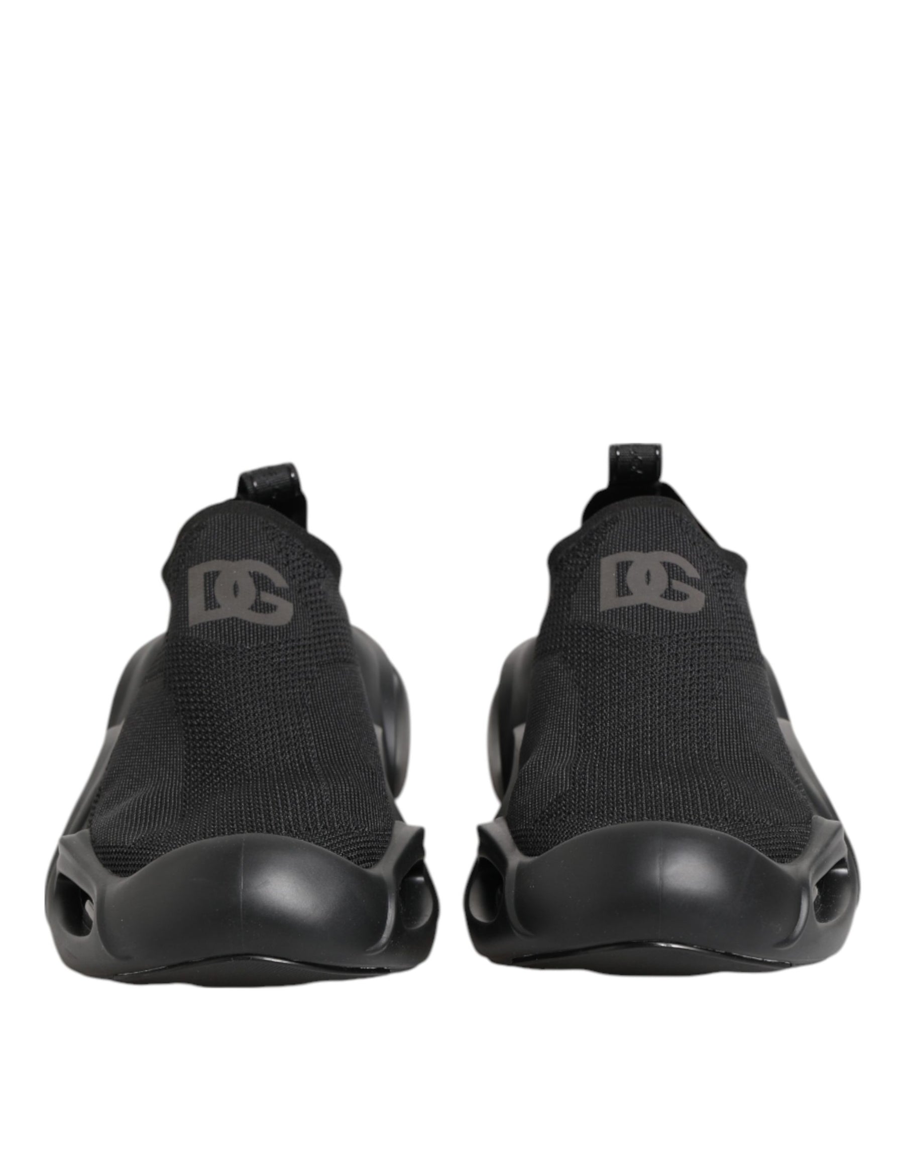 Dolce & Gabbana Black Slip On Wave Low Top Sneakers Shoes | Regal Royce