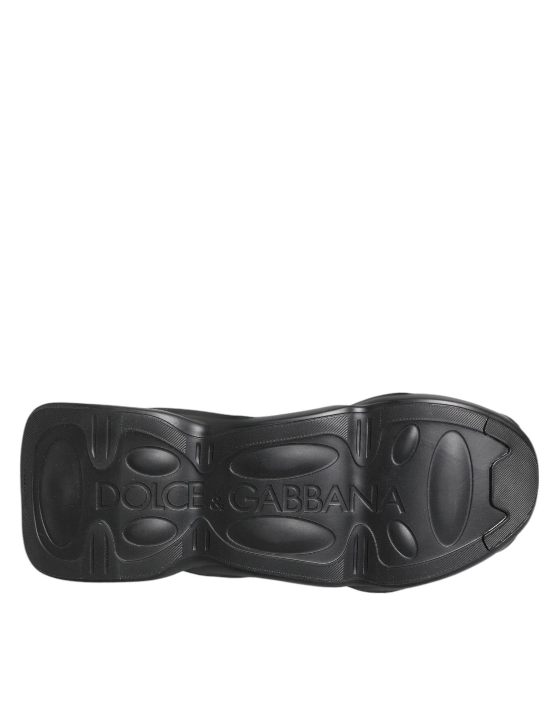 Dolce & Gabbana Black Slip On Wave Low Top Sneakers Shoes | Regal Royce