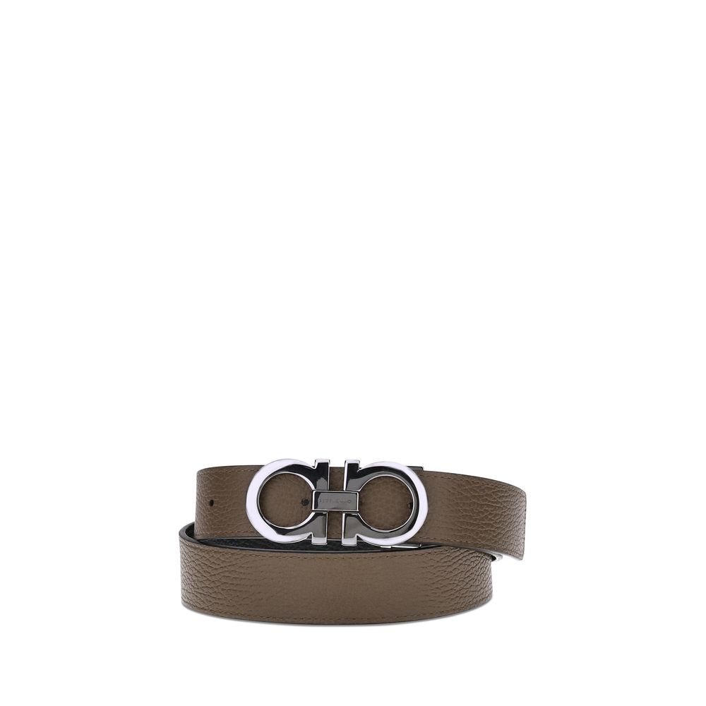 Ferragamo Brown Calf Leather Bos Taurus Regular Belt | Regal Royce