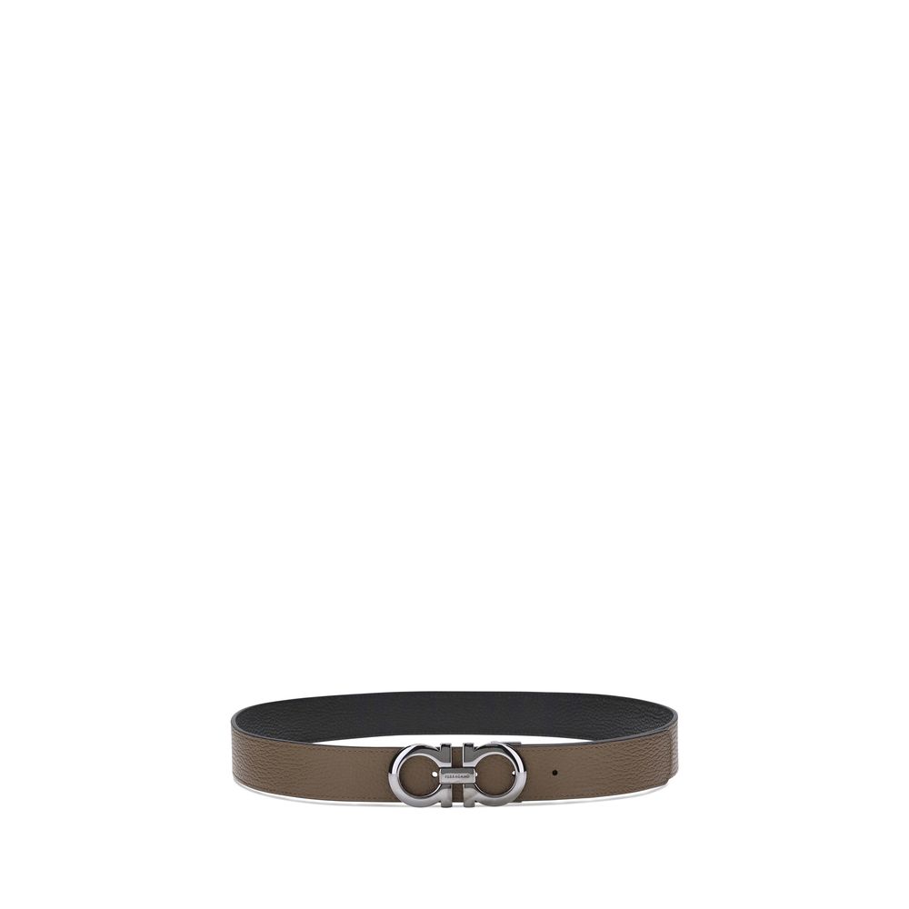 Ferragamo Brown Calf Leather Bos Taurus Regular Belt | Regal Royce