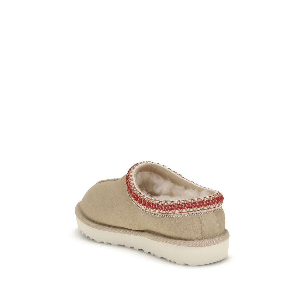 UGG Beige Calf Leather Bos Taurus Mules | Regal Royce