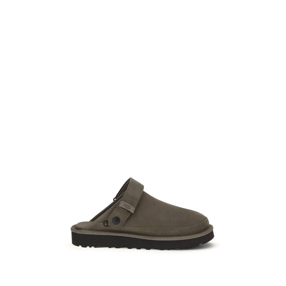 UGG Brown Calf Leather Bos Taurus Mules | Regal Royce