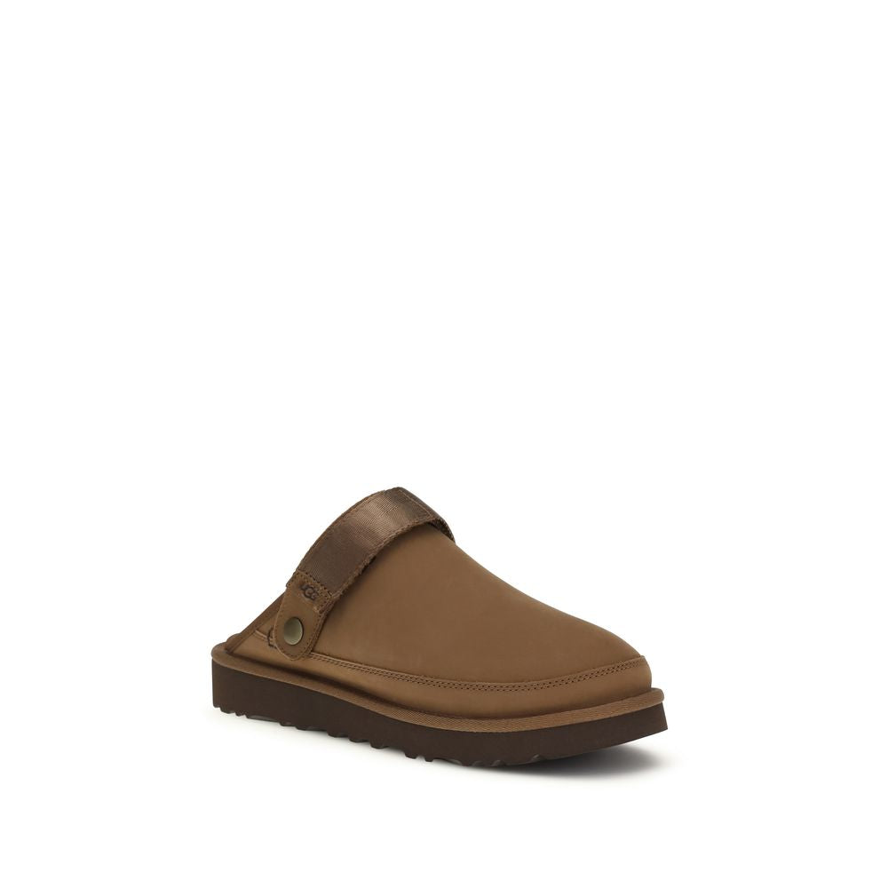 UGG Brown Calf Leather Bos Taurus Mules | Regal Royce