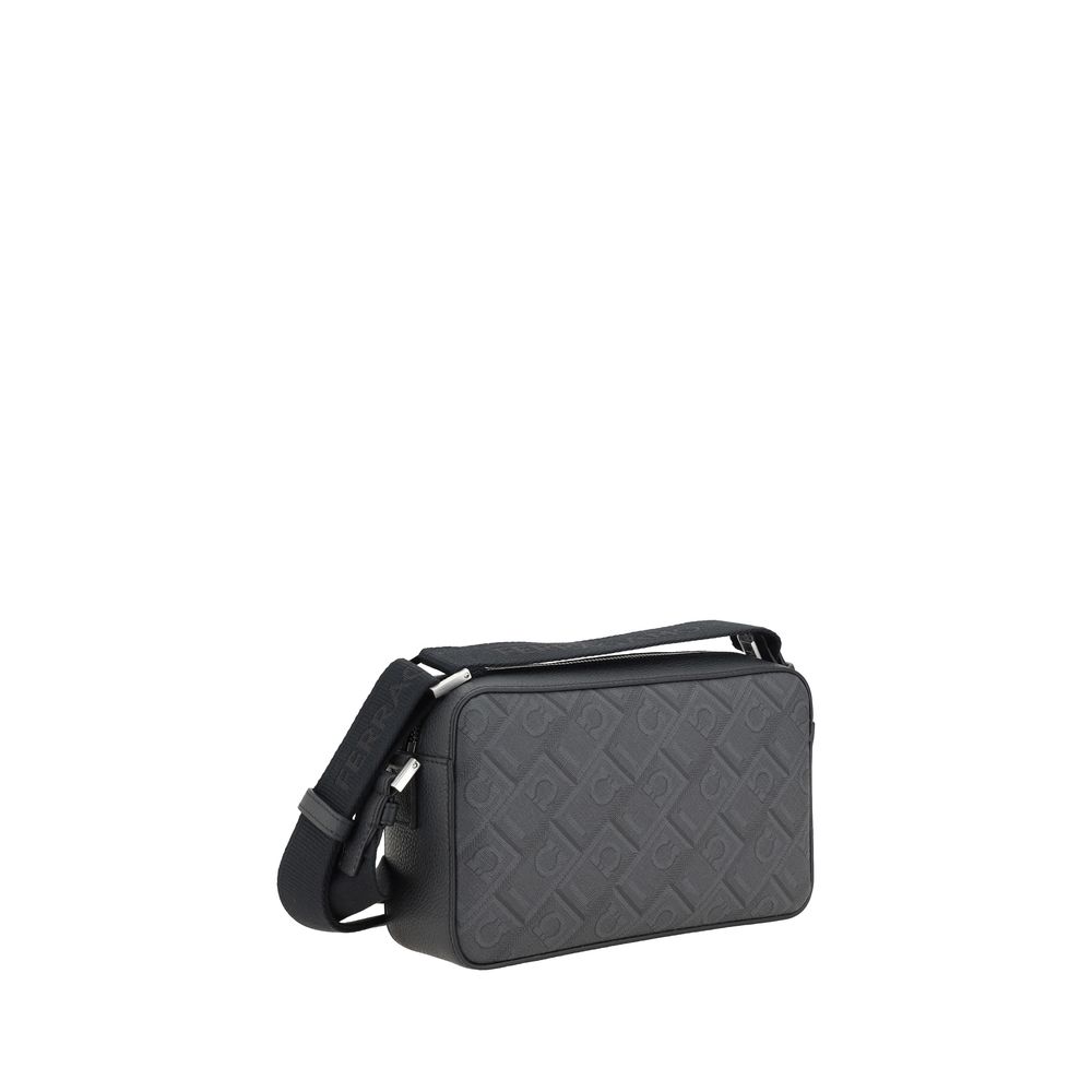 Ferragamo Black Polyethylene Shoulder Bag | Regal Royce