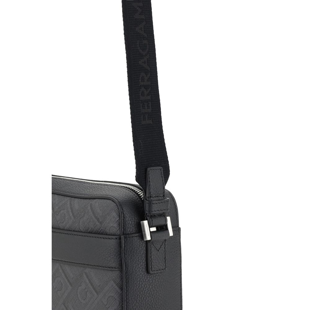 Ferragamo Black Polyethylene Shoulder Bag | Regal Royce
