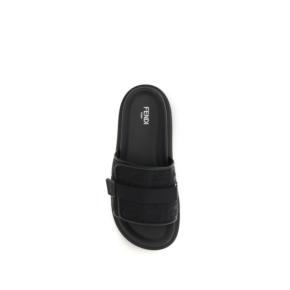 Fendi Black Polyamide Sandals | Regal Royce