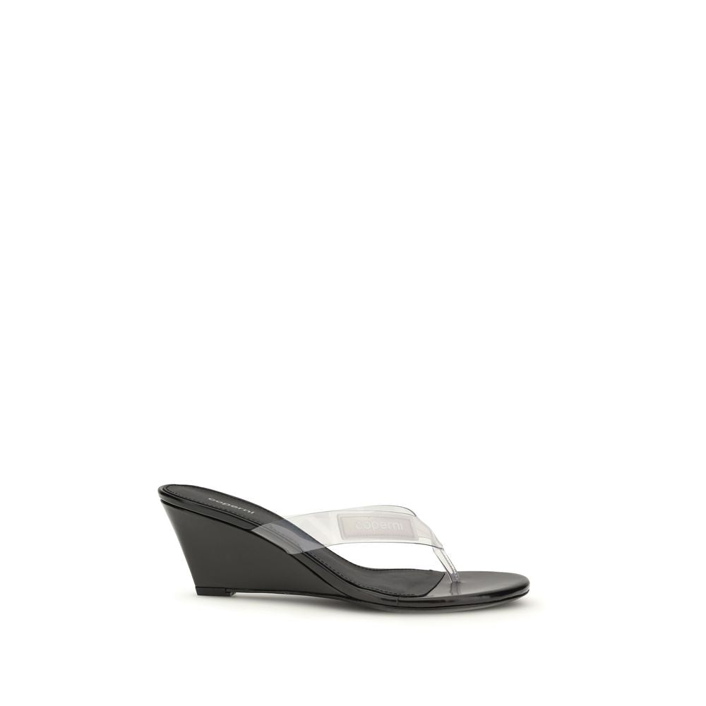 Coperni Black Pvc Flip-Flop Sandals | Regal Royce