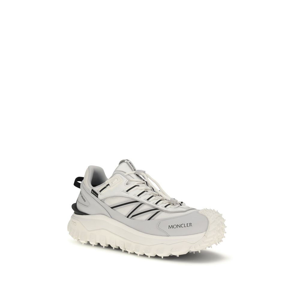 Moncler Gray Polyamide Athletic Sneakers | Regal Royce