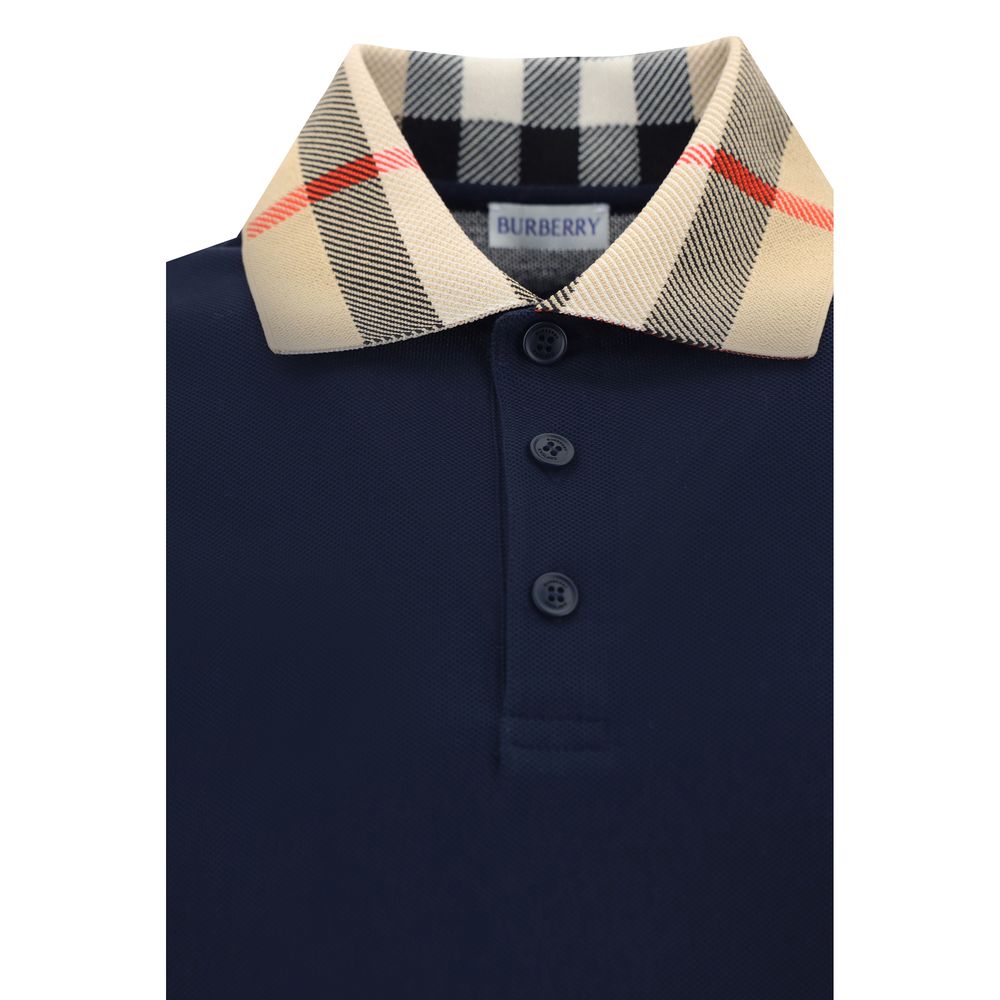 Burberry Blue Cotton Polo Shirt | Regal Royce