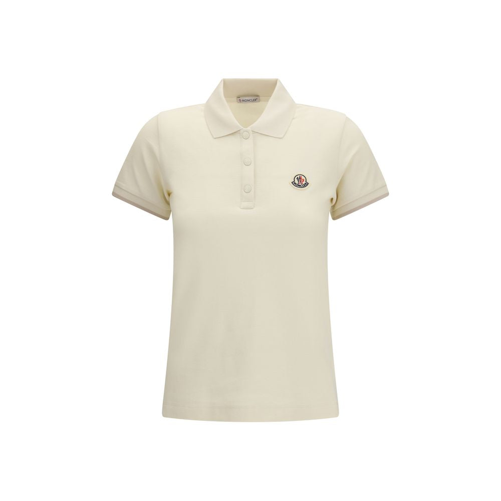 Moncler Beige Cotton Polo Shirt | Regal Royce