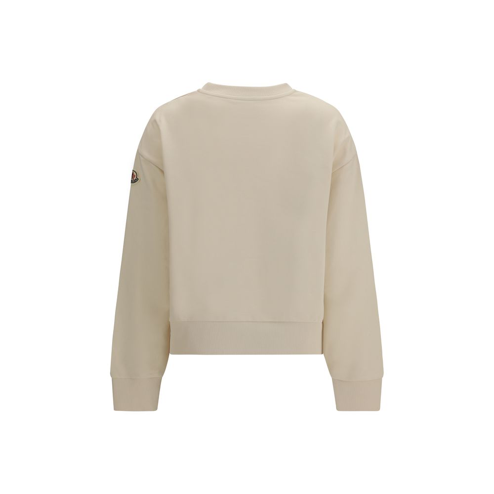 Moncler Beige Cotton Sweatshirt | Regal Royce