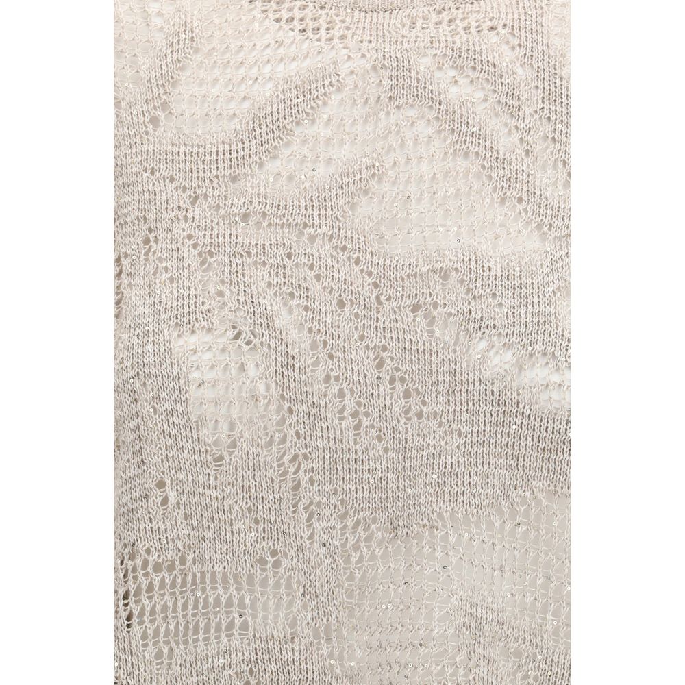 Brunello Cucinelli Beige Linen T-Shirt | Regal Royce