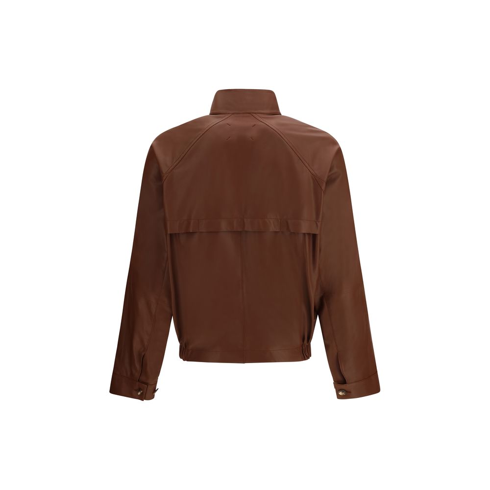 Brunello Cucinelli Brown Lamb Ovis Aries Aries Bomber | Regal Royce