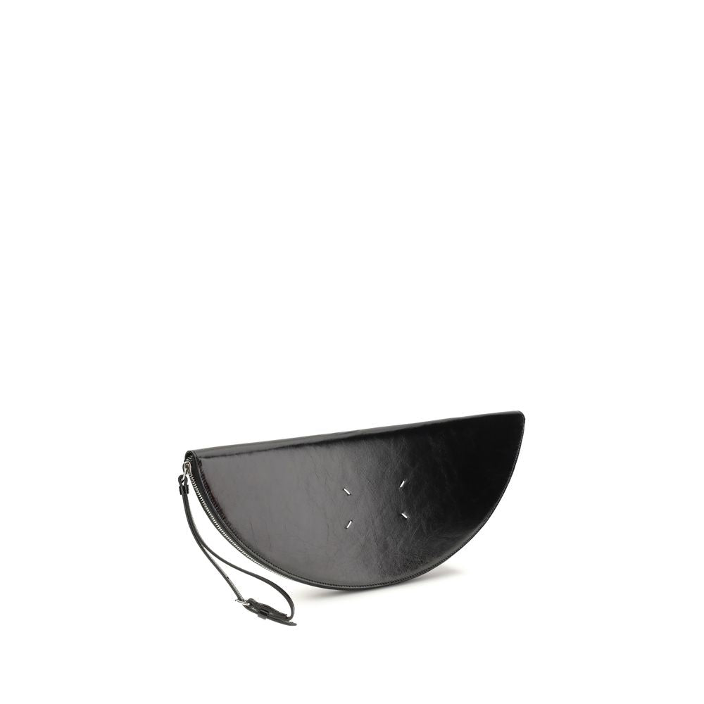 Maison Margiela Black Calf Leather Bos Taurus Clutch Bag | Regal Royce