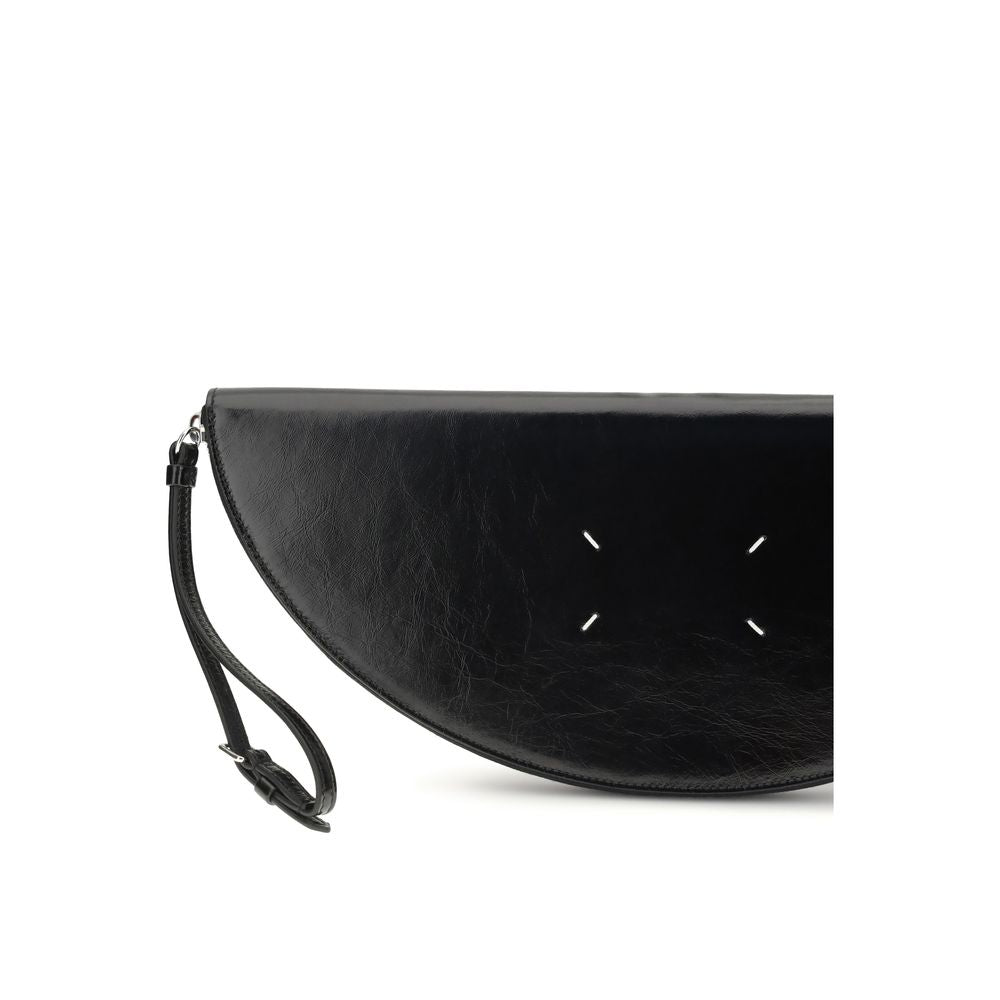 Maison Margiela Black Calf Leather Bos Taurus Clutch Bag | Regal Royce