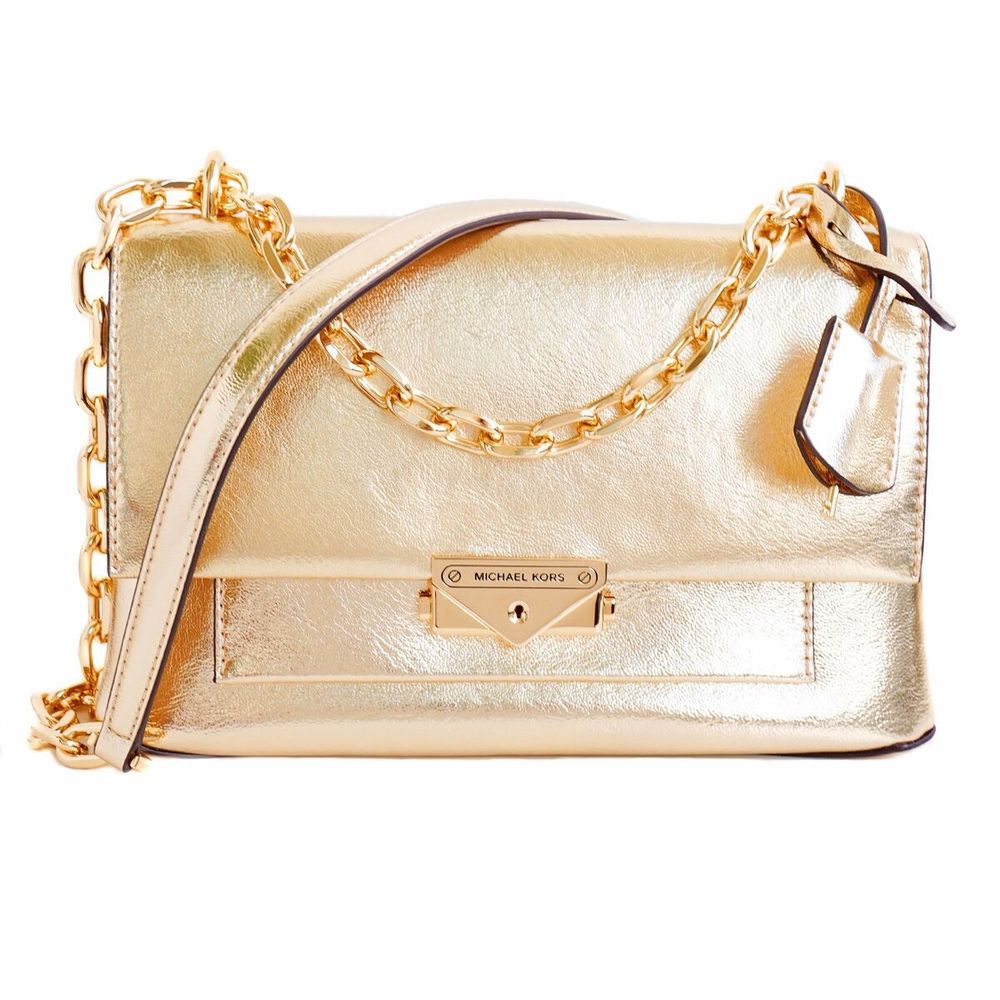 Michael Kors Gold Leather Shoulder Bag | Regal Royce