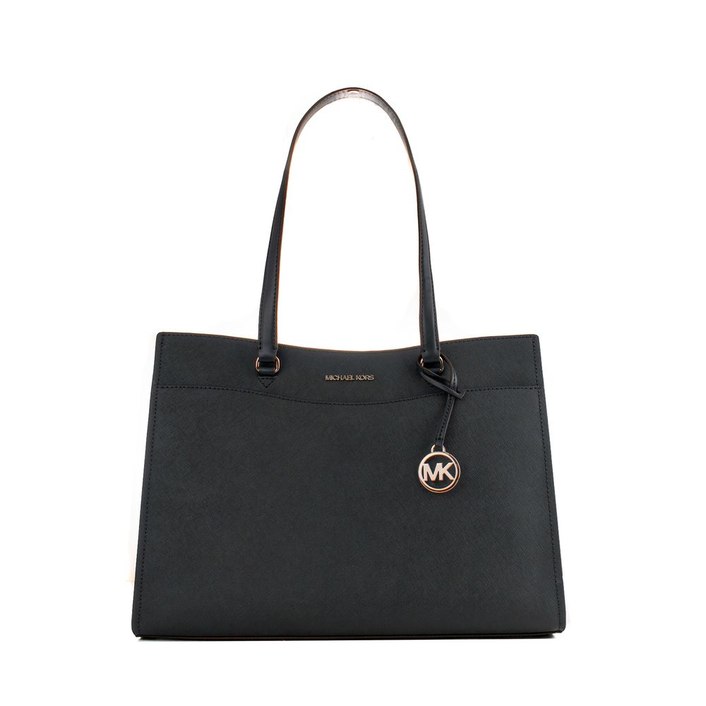Michael Kors Black Leather Tote Bag | Regal Royce
