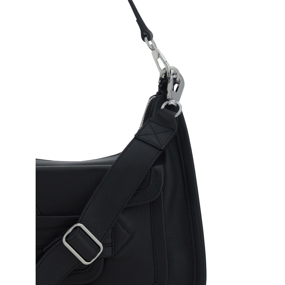 Pierre Hardy Black Calf Leather Bos Taurus Shoulder Bag | Regal Royce